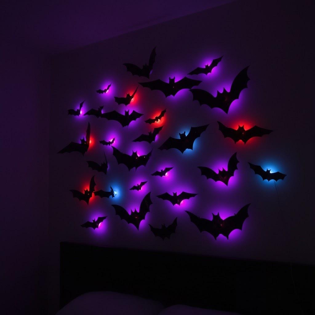 Halloween Led Bat Wall Decor (Free shipping)
