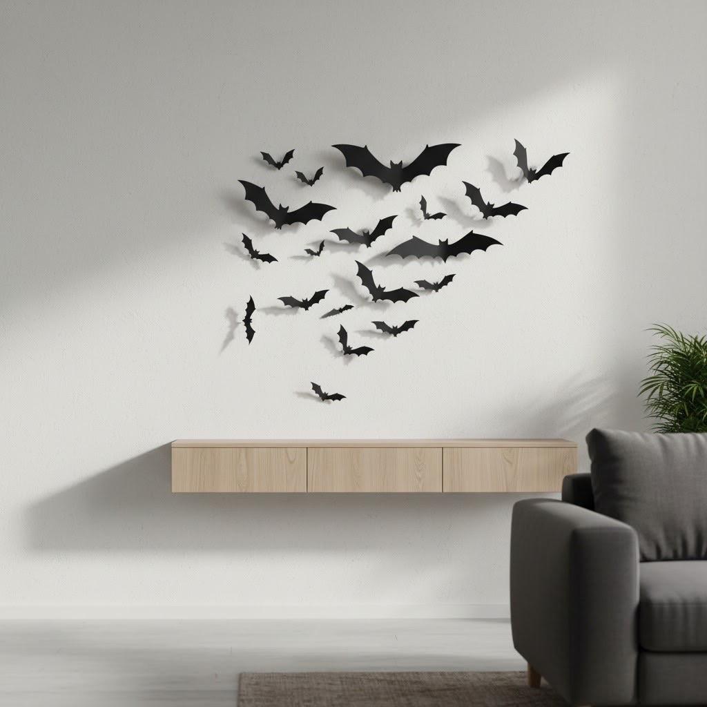 Halloween Led Bat Wall Decor (Free shipping)