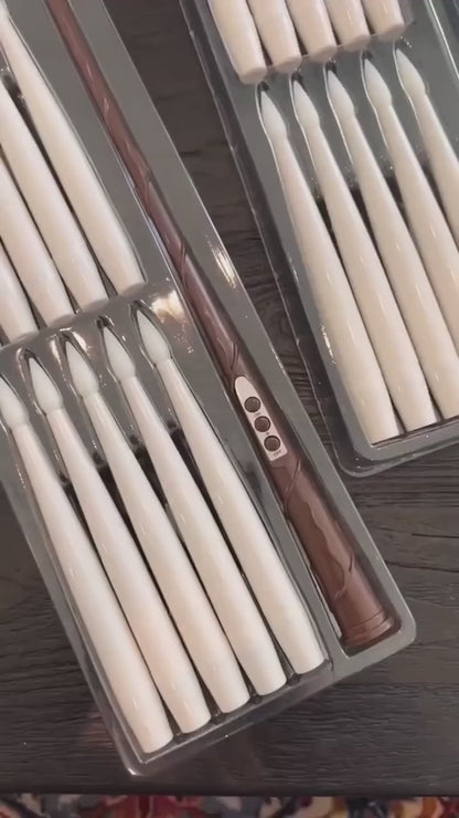LED Flameless Candles with Magic Wand Remote  (Free shipping)